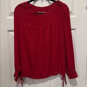 LOFT Berry Women's Long Sleeve Blouse